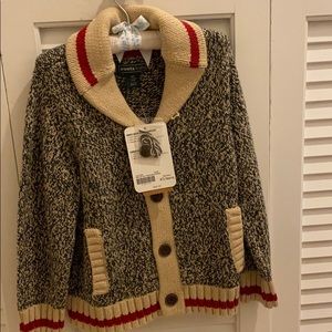 Boys button up sweater 4t